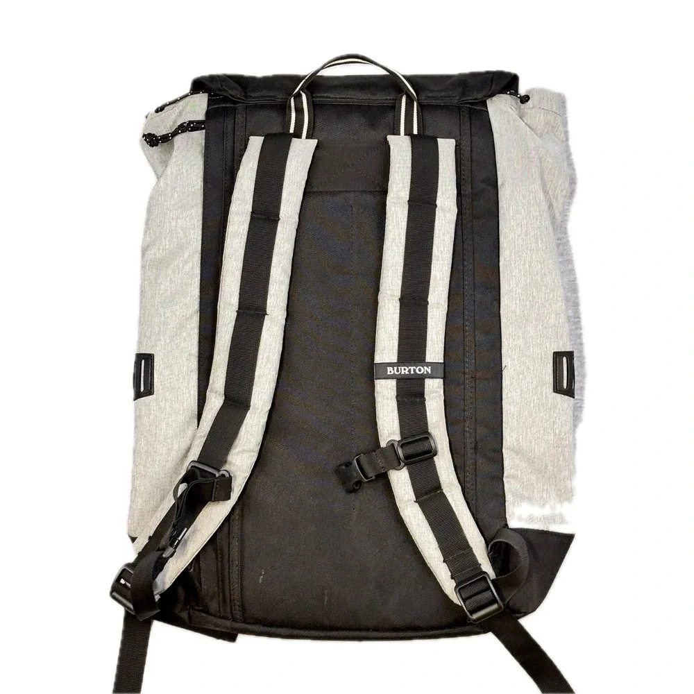 Burton Rucksack‎ Backpack Grey Heather Black Hiking Commuter Bag Padded Laptop